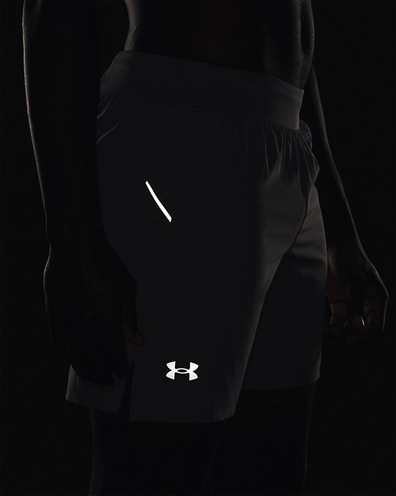 กางเกงขาสั้น UA Launch Elite 7’’ สำหรับผู้ชาย in Gray image number 4